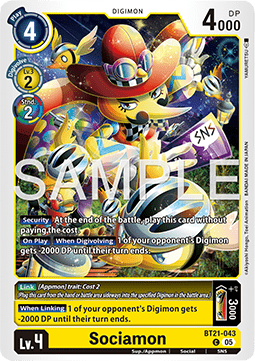 Sociamon (BT21-043) - World Convergence (Common) [BT-21-043]