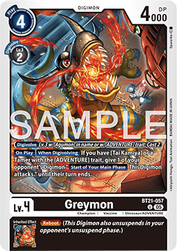 Greymon (BT21-057) - World Convergence (Uncommon) [BT-21-057]
