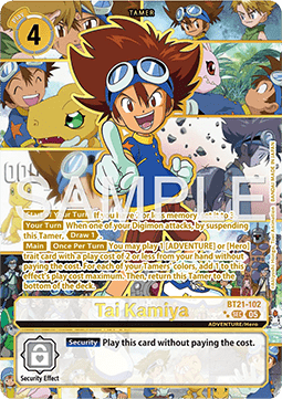 Tai Kamiya (BT21-102) (V.3) - World Convergence (Alternative Art) [BT-21-102]