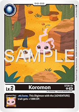 Koromon (ST20-01) - Starter Deck: Protector of Light (Common) [ST-20-01]