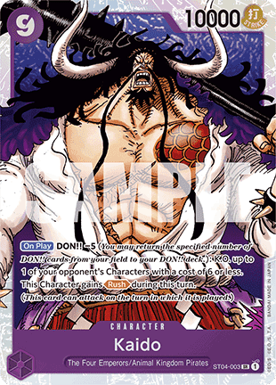 Kaido (ST04-003) (V.1) - The Best (Super Rare) [PRB01-ST04-003]