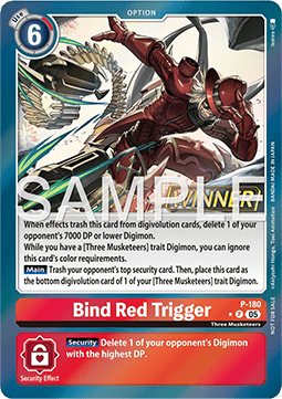 Bind Red Trigger (P-180) - Official Tournament Pack Events (Alternative Art) [OTPE-P-180]