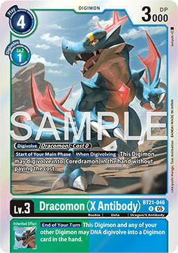 Dracomon (X Antibody) (BT21-046) - World Convergence (Rare) [BT-21-046]