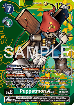 Puppetmon Ace (BT21-051) (V.3) - World Convergence (Special) [BT-21-051]