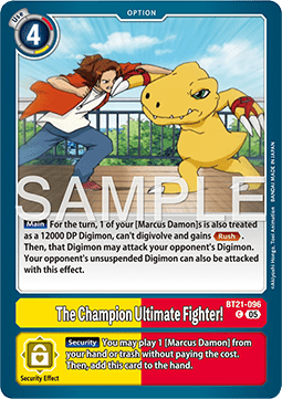 The Champion Ultimate Fighter! (BT21-096) - World Convergence (Common) [BT-21-096]