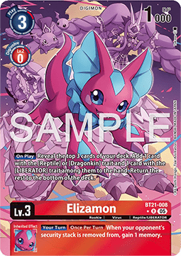 Elizamon (BT21-008) (V.2) - World Convergence (Alternative Art) [BT-21-008]
