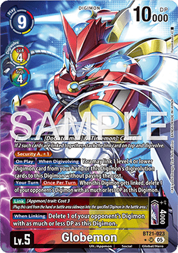 Globemon (BT21-023) (V.2) - World Convergence (Alternative Art) [BT-21-023]