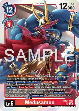 Medusamon (BT21-029) (V.1) - World Convergence (Super Rare) [BT-21-029]