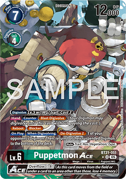 Puppetmon Ace (BT21-051) (V.2) - World Convergence (Alternative Art) [BT-21-051]