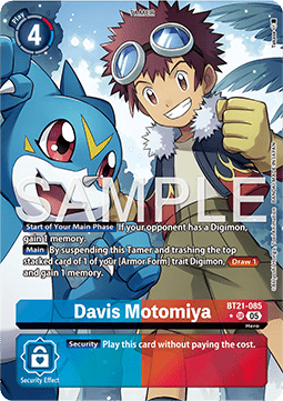 Davis Motomiya (BT21-085) (V.2) - World Convergence (Alternative Art) [BT-21-085]