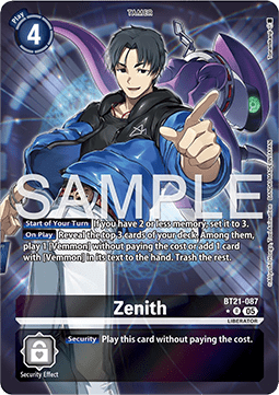 Zenith (BT21-087) (V.2) - World Convergence (Alternative Art) [BT-21-087]