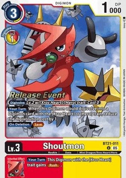 Shoutmon (BT21-011) - Promos: World Convergence (Alternative Art) [BT-21P-BT21-011]