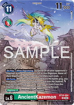 AncientKazemon (BT18-054) - Premium Bandai Products (Alternative Art) [PB-XX-BT18-054]