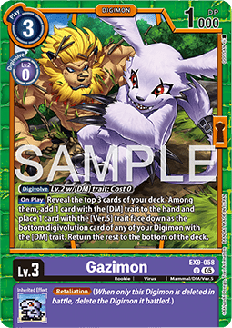 Gazimon (EX9-058) (V.1) - Versus Monsters (Uncommon) [EX-09-058]
