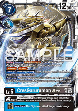 CresGarurumon Ace (EX9-020) (V.1) - Versus Monsters (Rare) [EX-09-020]