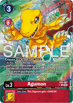 Agumon (EX9-007) (V.3) - Versus Monsters (Alternative Art) [EX-09-007]