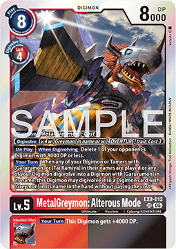 MetalGreymon: Alterous Mode (EX9-012) (V.1) - Versus Monsters (Super Rare) [EX-09-012]