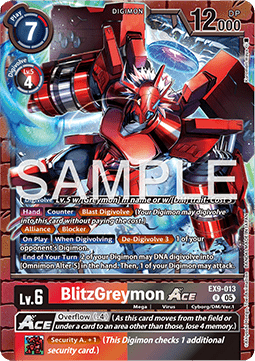 BlitzGreymon Ace (EX9-013) (V.1) - Versus Monsters (Rare) [EX-09-013]