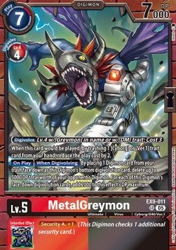 MetalGreymon (EX9-011) (V.1) - Versus Monsters (Super Rare) [EX-09-011]