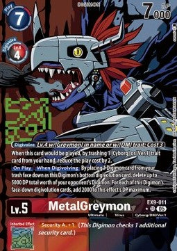 MetalGreymon (EX9-011) (V.2) - Versus Monsters (Alternative Art) [EX-09-011]