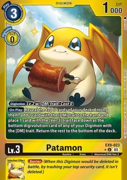 Patamon (EX9-023) (V.2) - Versus Monsters (Alternative Art) [EX-09-023]