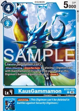 KausGammamon (BT22-020) - Cyber Eden (Common) [BT-22-020]
