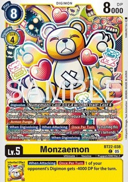 Monzaemon (BT22-038) - Cyber Eden (Common) [BT-22-038]