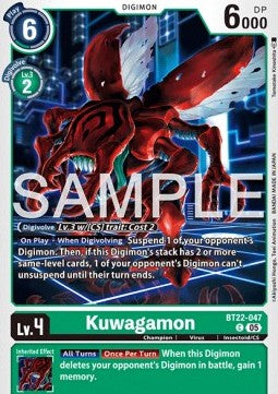 Kuwagamon (BT22-047) - Cyber Eden (Common) [BT-22-047]