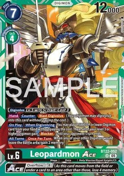 Leopardmon Ace (BT22-052) (V.1) - Cyber Eden (Super Rare) [BT-22-052]