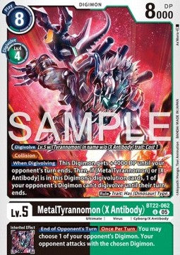 MetalTyrannomon (X Antibody) (BT22-062) - Cyber Eden (Uncommon) [BT-22-062]