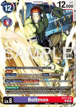 Boltmon (BT22-078) - Cyber Eden (Uncommon) [BT-22-078]