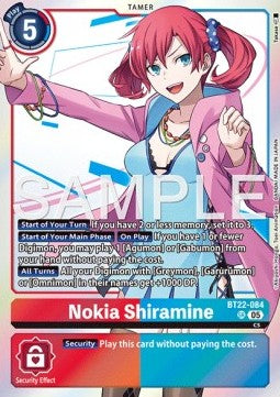 Nokia Shiramine (BT22-084) (V.1) - Cyber Eden (Super Rare) [BT-22-084]