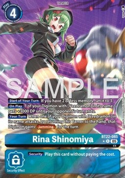 Rina Shinomiya (BT22-085) (V.2) - Cyber Eden (Alternative Art) [BT-22-085]