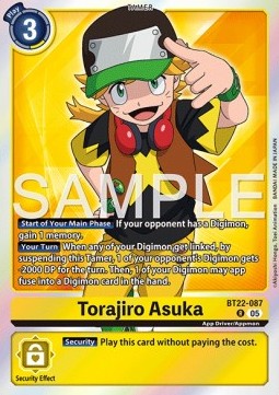 Torajiro Asuka (BT22-087) - Cyber Eden (Rare) [BT-22-087]