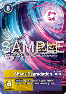 Chaos Degradation (ST10-14) (V.1) - Championship 2025 Promos (Alternative Art) [CP25-ST10-14]
