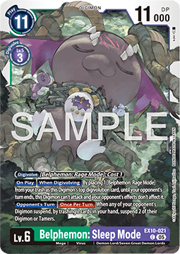 Belphemon: Sleep Mode (EX10-021) (V.1) - Sinister Order (Common) [EX-10-021]