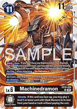 Machinedramon (EX10-035) (V.1) - Sinister Order (Rare) [EX-10-035]