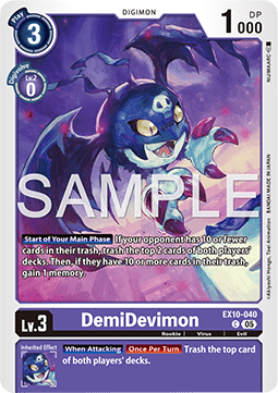 DemiDevimon (EX10-040) (V.1) - Sinister Order (Common) [EX-10-040]