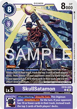 SkullSatamon (EX10-049) (V.1) - Sinister Order (Uncommon) [EX-10-049]