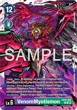 VenomMyotismon (EX10-054) - Sinister Order (Rare) [EX-10-054]