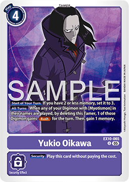 Yukio Oikawa (EX10-065) (V.1) - Sinister Order (Uncommon) [EX-10-065]