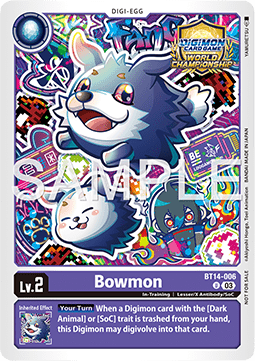 Bowmon (BT14-006) - Championship 2025 Promos (Alternative Art) [CP25-BT14-006]