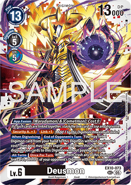 Deusmon (EX10-073) (V.1) - Sinister Order (Secret Rare) [EX-10-073]