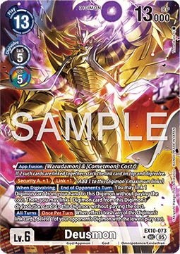 Deusmon (EX10-073) (V.2) - Sinister Order (Alternative Art) [EX-10-073]