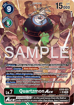 Quartzmon Ace (EX10-023) (V.2) - Sinister Order (Alternative Art) [EX-10-023]
