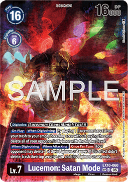 Lucemon: Satan Mode (EX10-060) (V.3) - Sinister Order (Special) [EX-10-060]