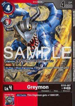 Greymon (EX10-007) (V.2) - Sinister Order (Alternative Art) [EX-10-007]