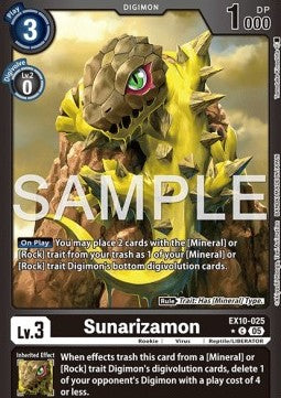Sunarizamon (EX10-025) (V.2) - Sinister Order (Alternative Art) [EX-10-025]