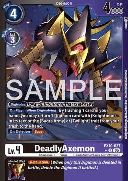 DeadlyAxemon (EX10-027) (V.2) - Sinister Order (Alternative Art) [EX-10-027]