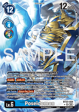 Poseidomon (BT23-024) (V.2) - Hackers' Slumber (Alternative Art) [BT-23-024]